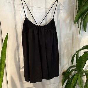 🖤 Victoria secret black satin lace cami size small